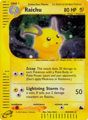 Raichu H25 H25/H32, Skyridge