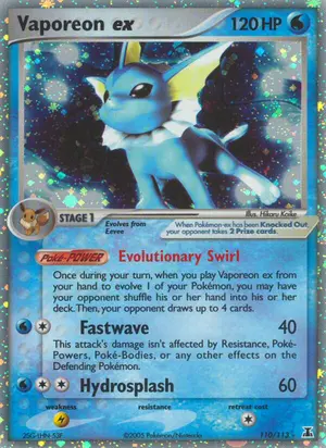 Vaporeon ex 110/113, EX Delta Species
