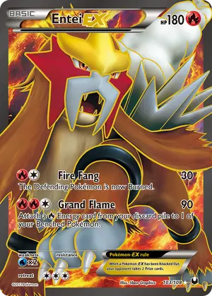 Entei EX 103 Full Art 103/108, Dark Explorers