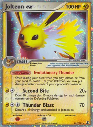 Jolteon ex 109/113, EX Delta Species