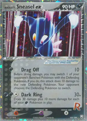 Rockets Sneasel ex 103/109, EX Team Rocket Returns