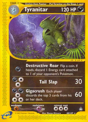 Tyranitar 040/147, Aquapolis