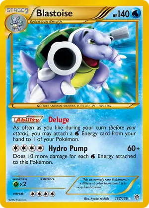 Blastoise 137/135, Plasma Storm
