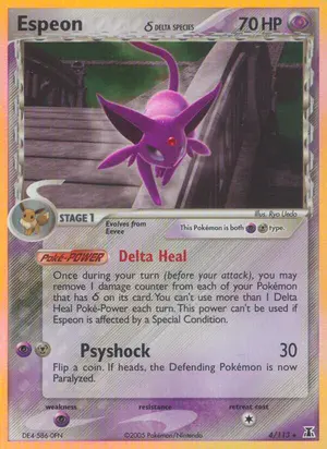 Espeon Delta Species 4/113, EX Delta Species