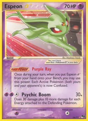 Espeon Star 016/017, POP Series 5