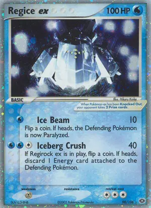 Regice ex 98/106, EX Emerald