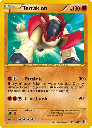 Terrakion 151/149, Boundaries Crossed