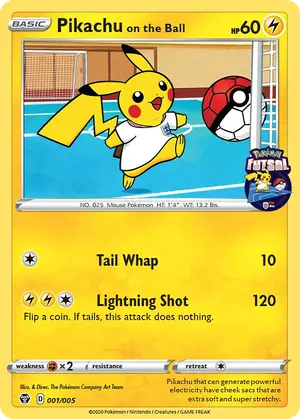 Pikachu on the Ball 1, Pokémon Futsal Collection