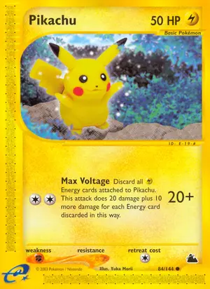 Pikachu 084/144, Skyridge