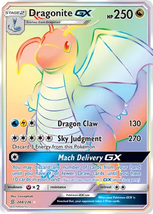 Dragonite GX Secret 248/236, SM - Unified Minds