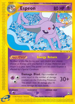 Espeon 011/147, Aquapolis