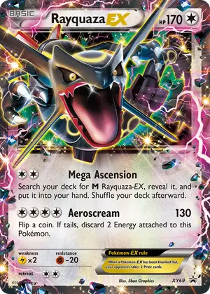 Rayquaza EX XY69, XY Black Star Promos