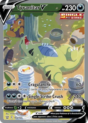 Tyranitar V 155, Battle Styles