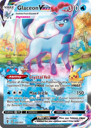 Glaceon VMAX 209, Evolving Skies
