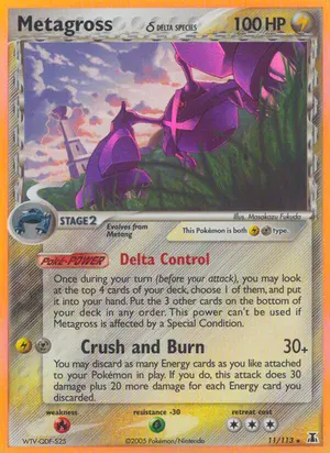 Metagross Delta Species 11/113, EX Delta Species