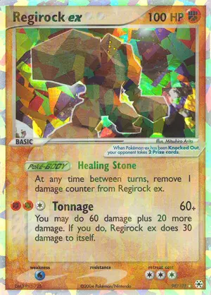 Regirock ex 98/101, EX Hidden Legends