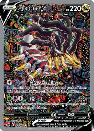 Giratina V Alternate Full Art 186/196, Lost Origin