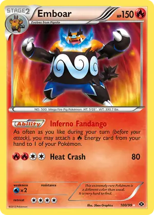 Emboar 100/99, Next Destinies