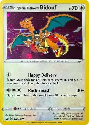 Special Delivery Bidoof SWSH177, SWSH: Sword & Shield Promo Cards