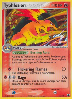 Typhlosion 17/115, EX Unseen Forces
