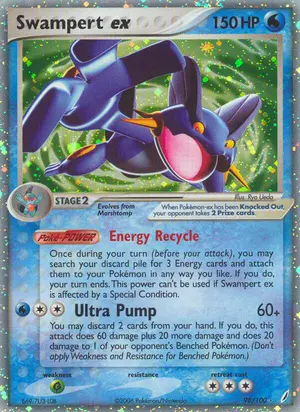 Swampert ex 98/100, EX Crystal Guardians