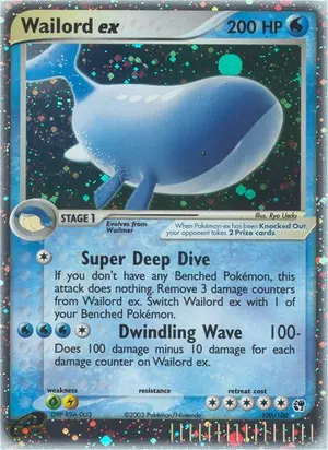 Wailord ex 100/100, EX Sandstorm