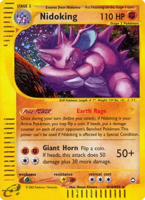 Nidoking H18 H18/H32, Aquapolis