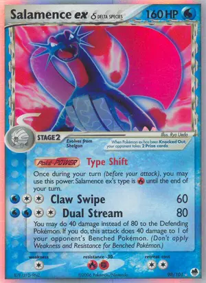 Salamence ex Delta Species 98/101, EX Dragon Frontiers