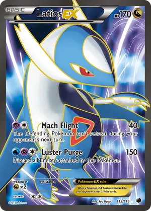 Latios EX 113 Full Art 113/116, Plasma Freeze