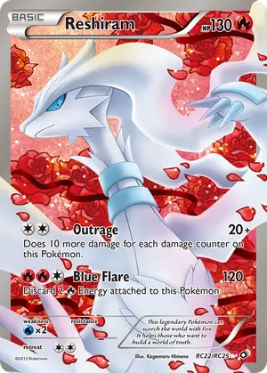 Reshiram RC22, Legendary Treasures