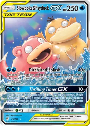 Slowpoke and Psyduck GX 35/236, SM - Unified Minds