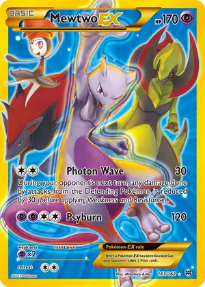 Mewtwo EX 163 Secret Full Art 163/162, XY - BREAKthrough