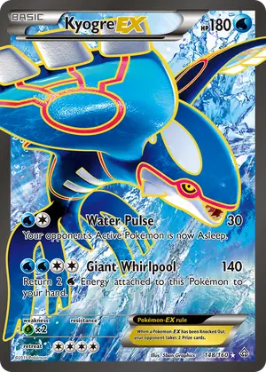 Kyogre EX 148 Full Art 148/160, XY - Primal Clash