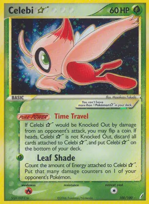 Celebi Star 100/100, EX Crystal Guardians
