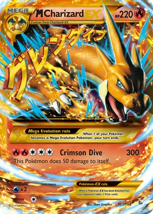 M Charizard EX 107, Flashfire