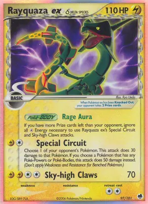 Rayquaza ex Delta Species 97/101, EX Dragon Frontiers