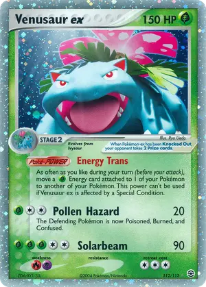 Venusaur ex 112/112, EX FireRed & LeafGreen