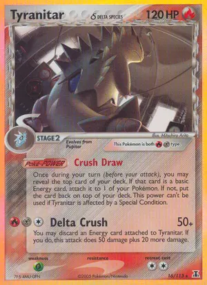 Tyranitar Delta Species 16/113, EX Delta Species