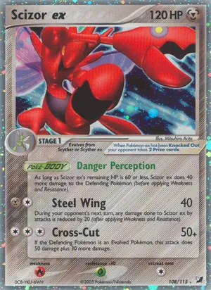 Scizor ex 108/115, EX Unseen Forces