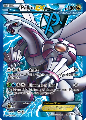 Palkia EX Team Plasma 100 Full Art 100/101, Plasma Blast
