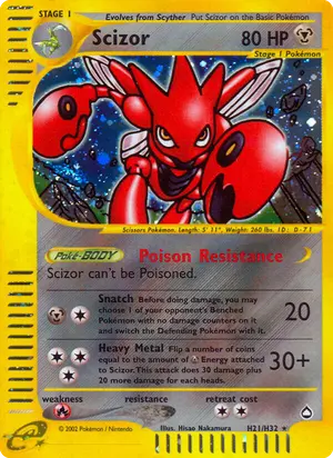 Scizor H21 H21/H32, Aquapolis