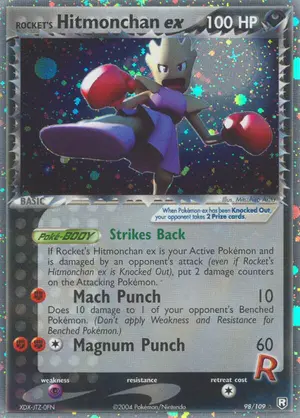 Rockets Hitmonchan ex 98/109, EX Team Rocket Returns