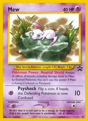 Mew 47, Wizards Black Star Promos