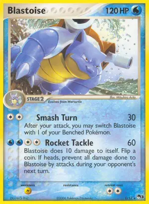 Blastoise 1, POP Series 3