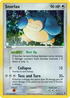 Snorlax 15/112, EX FireRed & LeafGreen
