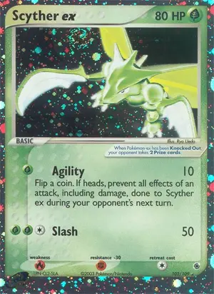 Scyther ex 102, Ruby & Sapphire