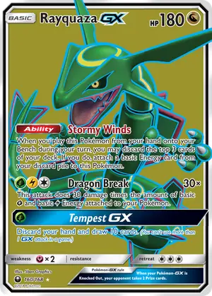 Rayquaza GX 160, Celestial Storm