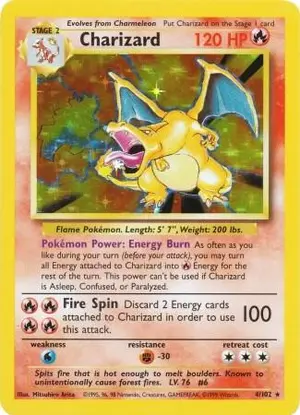 Charizard 004/102, Base Set (Shadowless)