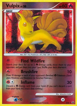 Vulpix Shiny SH6, Platinum