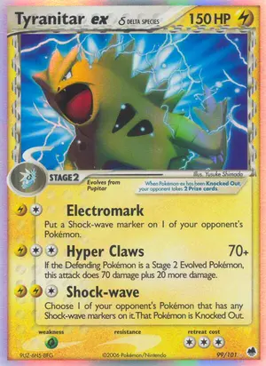 Tyranitar ex Delta Species 99/101, EX Dragon Frontiers